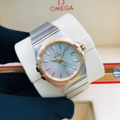 OMEGA Constellation 35mm Steel-Red Gold Silver Dial Automatic 123.20.35.20.02.001