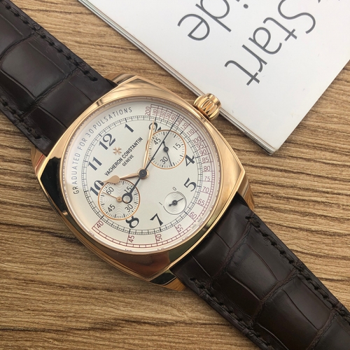 VACHERON CONSTANTIN Harmony 18K Rose Gold Silver Dial 42mm Manual