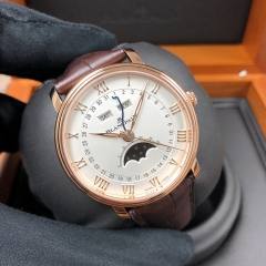 Blancpain Villeret 40mm 18K Rose Gold White Dial Automatic 6654-3642-55B