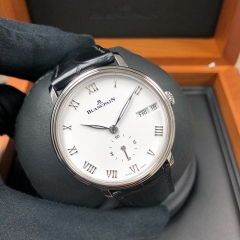 Blancpain Villeret 40mm Stainless Steel White Dial Automatic 6652-1127-55B