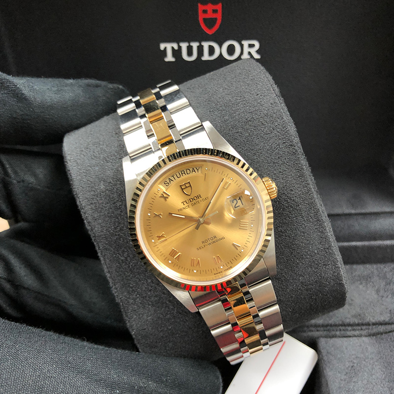 tudor day date gold