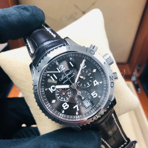 Breguet Type XX XXI XXII 42mm Black Dial Stainless Steel Automatic