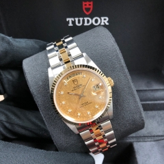 Tudor Prince Date Day 36mm Steel-Yellow Champagne Dial Automatic M76213-0007