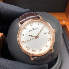 Blancpain Villeret 40mm Rose Gold White Dial Automatic 6651-3642-55B