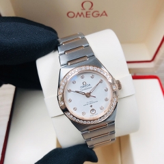 OMEGA Constellation Steel-Rose Gold 29MM Silver Dial Automatic 131.25.29.20.52.001