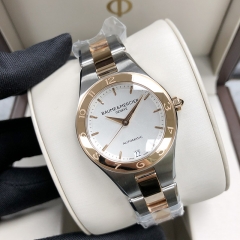 Baume & Mercier Linea 32mm Steel-Rose Gold White Dial Automatic  MOA10073