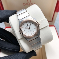 OMEGA Constellation Steel-Rose Gold 25MM Silver Dial Quarz 131.20.25.60.02.001
