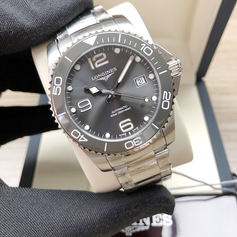 Longines grey hydroconquest new arrivals